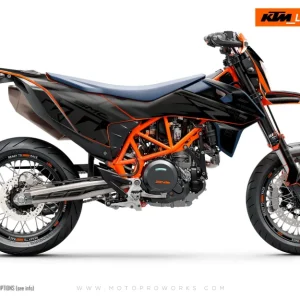 KTM 690 Enduro GRAPHICS - "Quickshift" (Zwart)