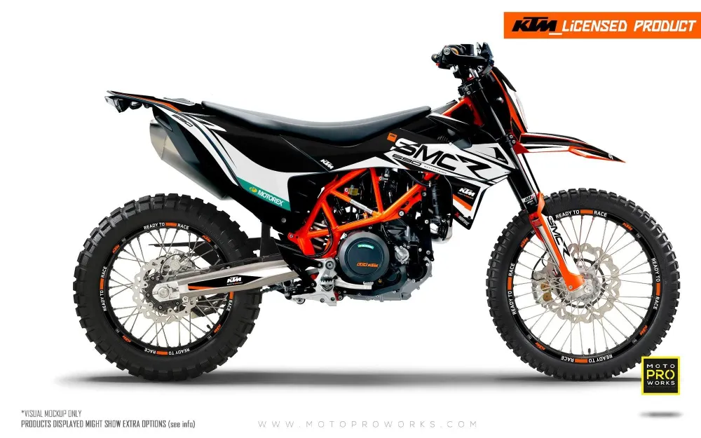 KTM 690 Enduro GRAPHICS - "Racer" (Zwart)