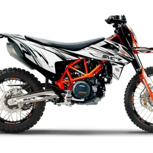 KTM 690 Enduro GRAPHICS - "Ripple" (Wit/Zwart)