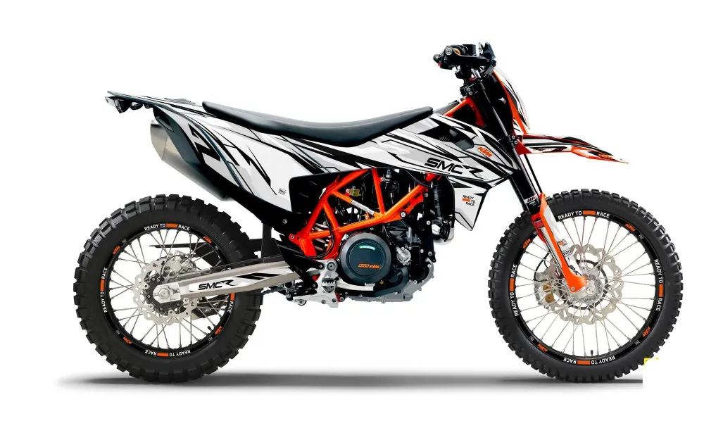 KTM 690 Enduro GRAPHICS - "Ripple" (Wit/Zwart)