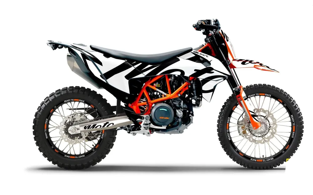 KTM 690 Enduro GRAPHICS - "Script" (Wit)