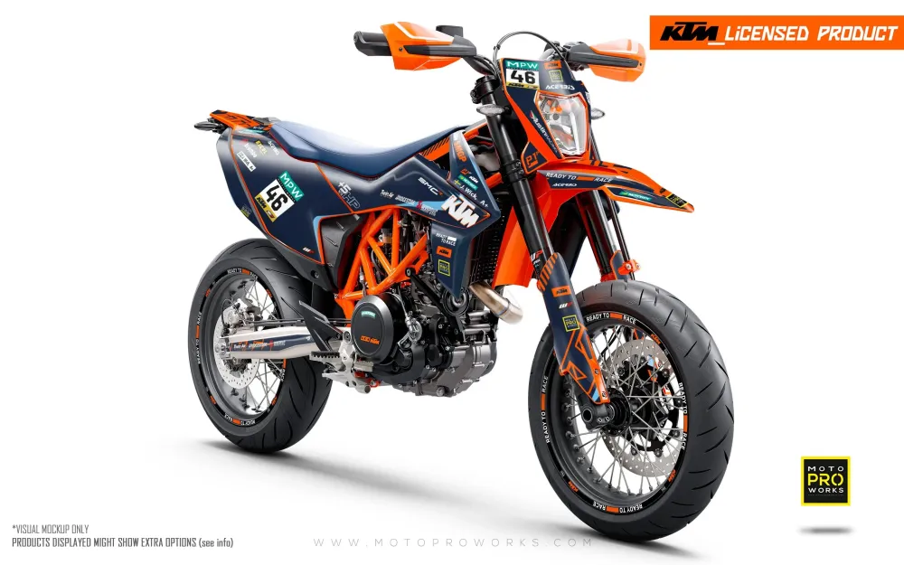 KTM 690 Enduro GRAPHICS - "SMGP" (Blauw)
