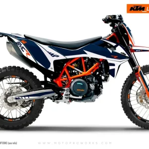 KTM 690 Enduro GRAPHICS - "Swift" (Blauw)