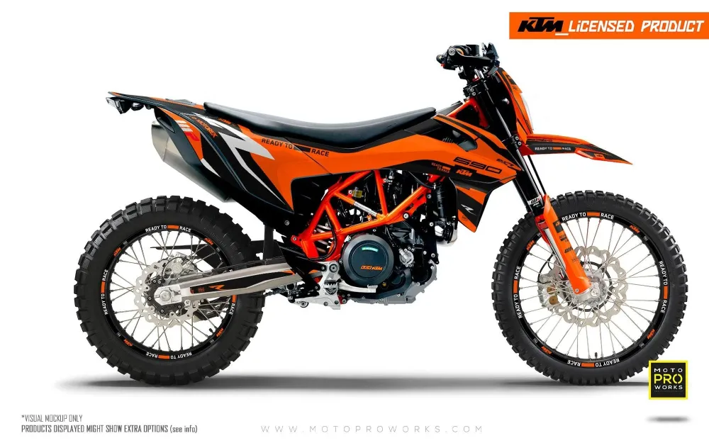 KTM 690 Enduro R GRAPHICS - "Torque Reloaded" (Oranje)