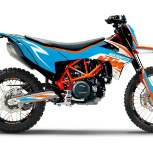 KTM 690 Enduro R GRAPHICS - "Torque" (Wit/Blauw/Oranje)