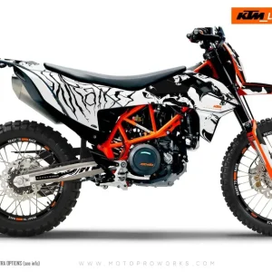 KTM 690 Enduro GRAPHICS - "Wraith" (Wit)