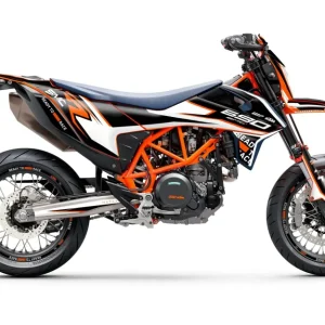 KTM 690 SMC-R GRAPHICS - "District" (Zwart)