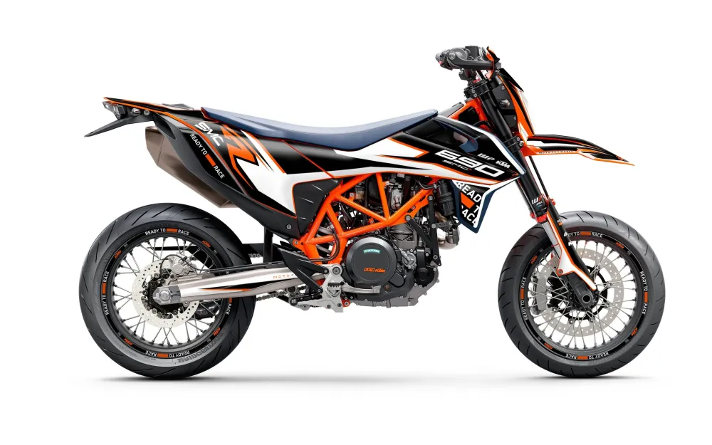 KTM 690 SMC-R GRAPHICS - "District" (Zwart)