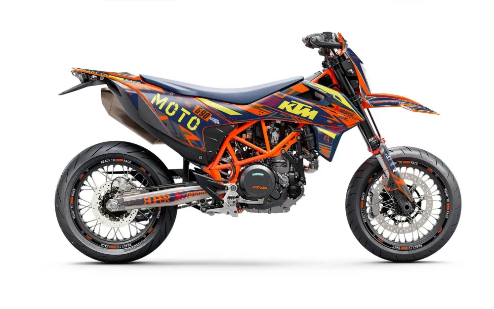 KTM 690 SMC-R GRAPHICS - "Phantom" (Blauw)