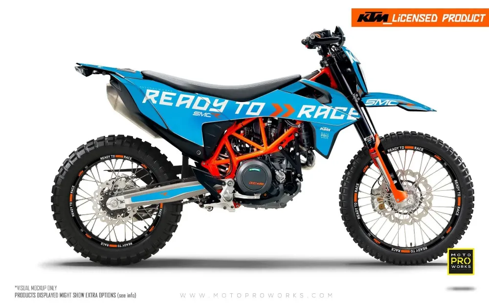 KTM 690 SMC-R GRAPHICS - "Ready2Race" (Blauw)