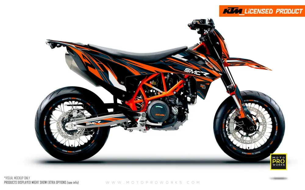 KTM 690 SMC-R GRAPHICS - "Ripple" (Oranje)