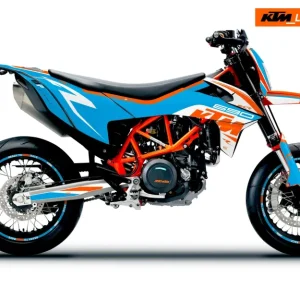 KTM 690 SMC-R GRAPHICS - "Torque" (Wit/Blauw/Oranje)