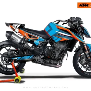KTM 790 Duke GRAPHICS - "Rasorblade" (Blauw)