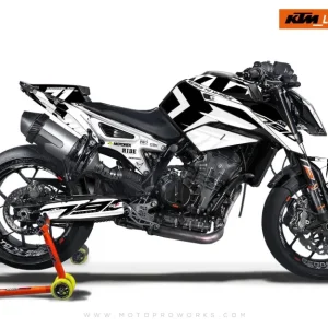 KTM 790 Duke GRAPHICS - "Rasorblade" (Wit)