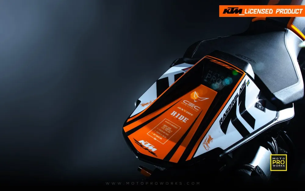 KTM 790 Duke GRAPHICS - "Rasorblade" (Zwart/Oranje)
