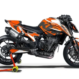KTM 790 Duke GRAPHICS - "Torque" (Wit/Oranje)