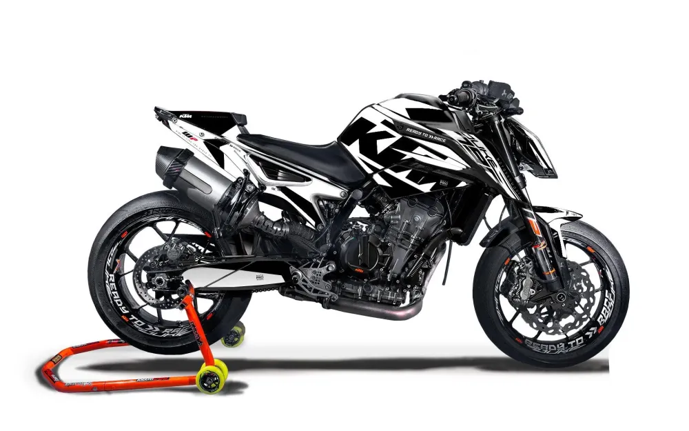 KTM 790 Duke GRAPHICS - "Torque" (Wit/Zwart)
