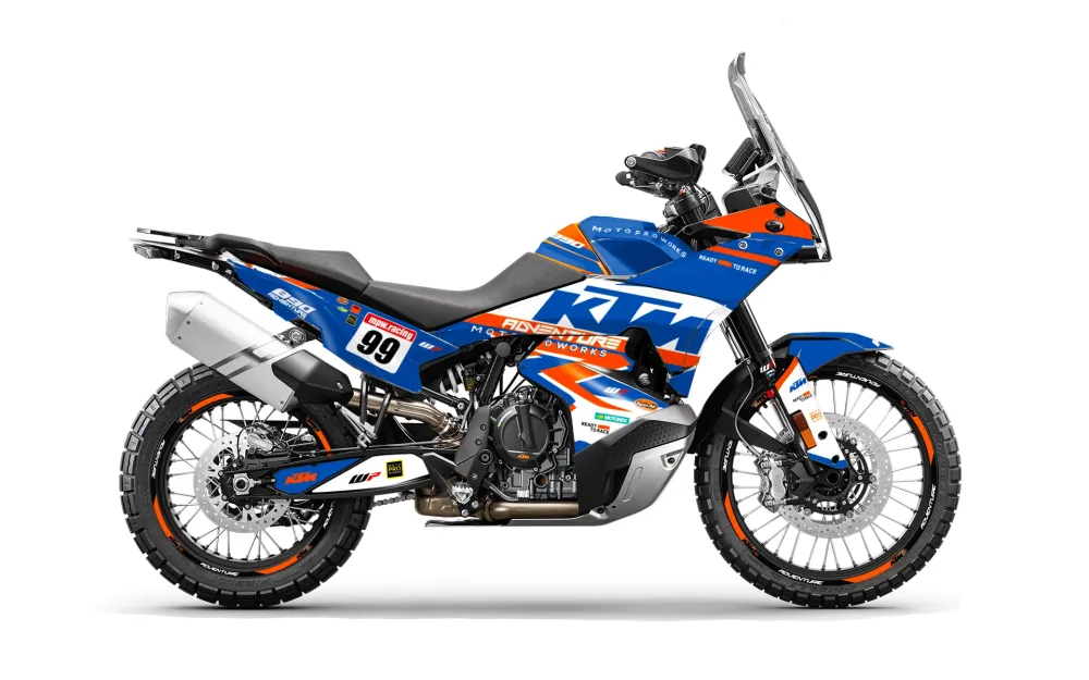 KTM 790/890 Adventure R/S 2023 GRAPHICS - "Atlantic" (Wit/Blauw/Oranje)