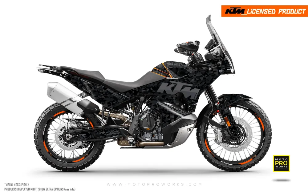 KTM 790/890 Adventure R/S 2023 GRAPHICS - "Polyatomic" (Stealth)