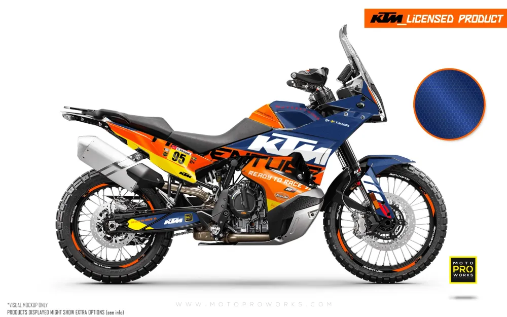 KTM 790/890 Adventure R/S 2023-2024 GRAPHICS - "Waypointer" (Dawn/Honeycomb)