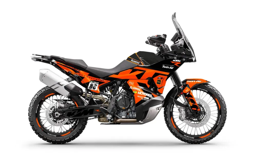 KTM 790/890 Adventure R/S GRAPHICS - "Nomadic" (Zwart/Oranje)