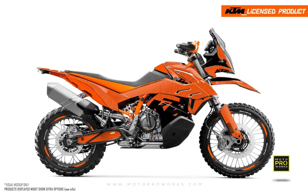 KTM 790/890 Adventure R/S GRAPHICS - "Topography" (Oranje)