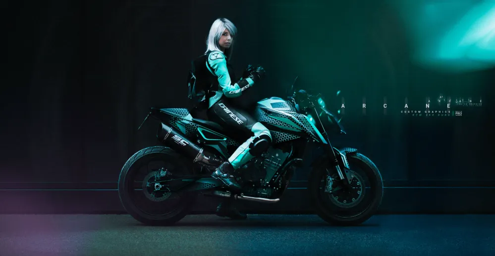 KTM 790/890 Duke GRAPHICS - "Arcane" (Turquoise)