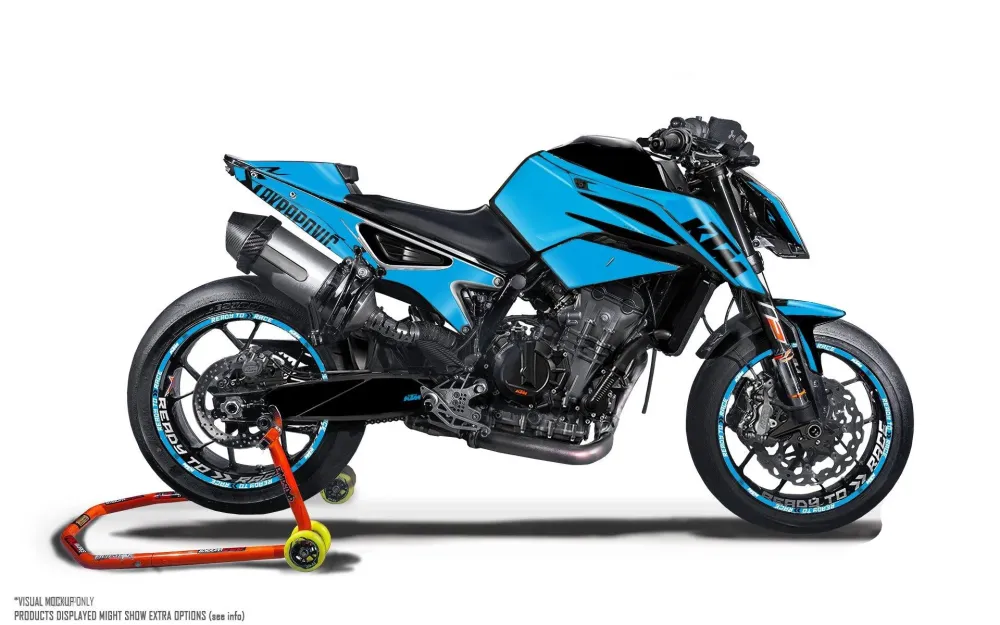 KTM 790/890 Duke GRAPHICS - "Armour" (Blauw)