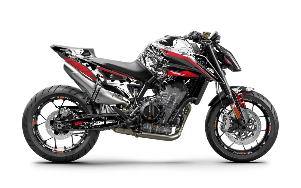 KTM 790/890 Duke GRAPHICS - "Drakai" (Rood)