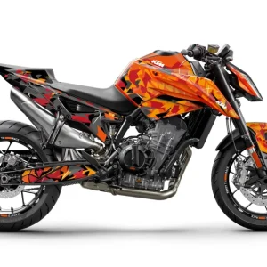 KTM 790/890 Duke GRAPHICS - "Flake" (Oranje/Zwart)