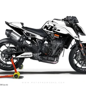 KTM 790/890 Duke GRAPHICS - "Pitlane" (Wit/Zwart)
