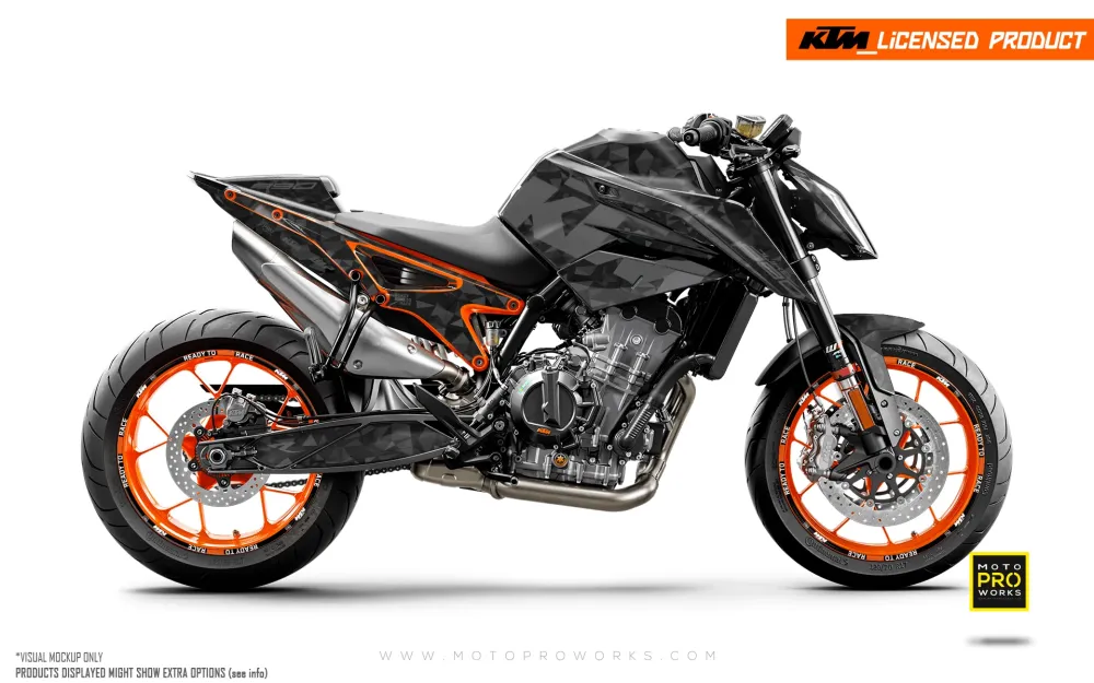 KTM 790/890 Duke GRAPHICS - "Polyatomic" (Stealth)