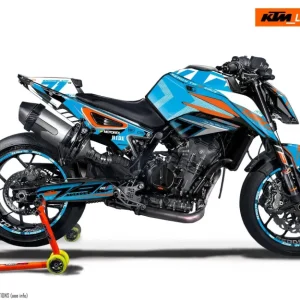 KTM 790/890 Duke GRAPHICS - "Rasorblade" (Blauw/Oranje/Wit)