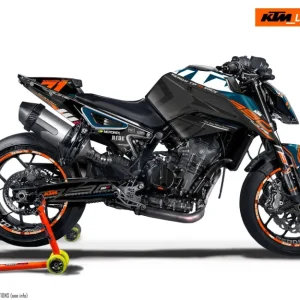 KTM 790/890 Duke GRAPHICS - "Rasorblade" (Blauw/Oranje/Zwart)