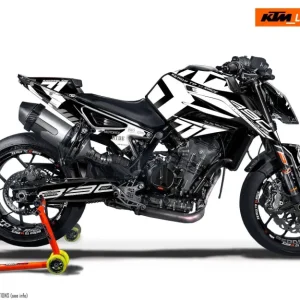 KTM 790/890 Duke GRAPHICS - "Rasorblade" (Wit/Zwart)