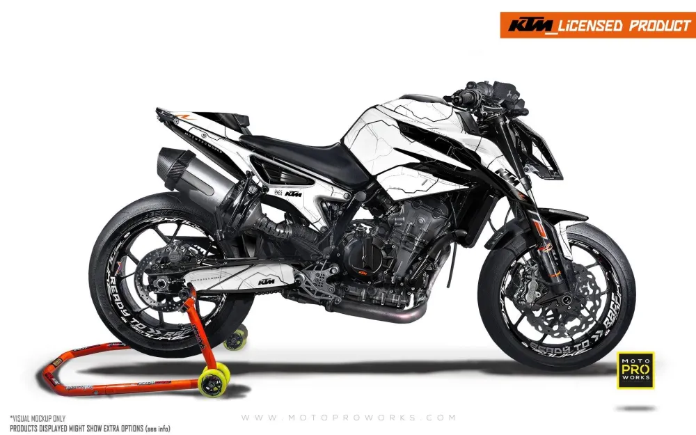 KTM 790/890 Duke GRAPHICS - "Robotec" (Wit)