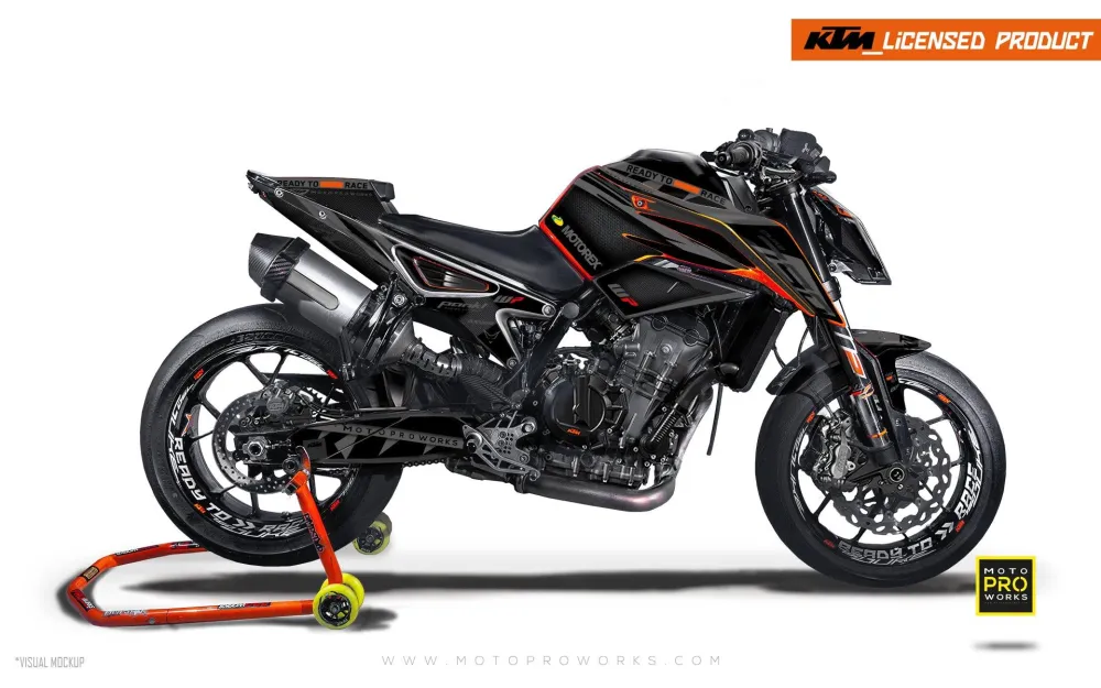 KTM 790/890 Duke GRAPHICS - "Scalpel" (Zwart)