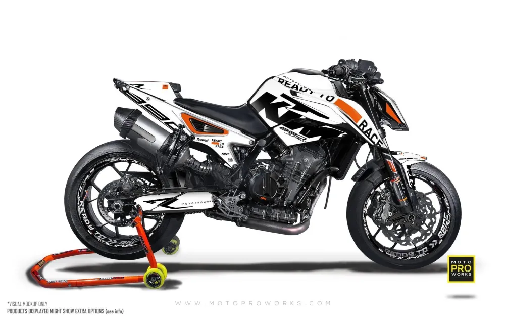 KTM 790/890 Duke GRAPHICS - "Sector" (Wit)