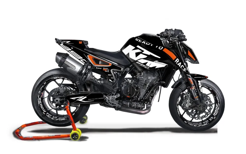KTM 790/890 Duke GRAPHICS - "Sector" (Zwart)