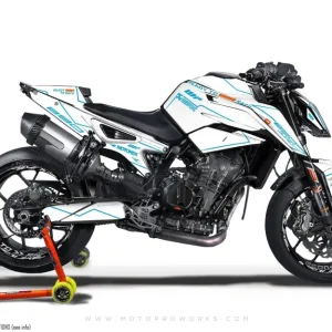 KTM 790/890 Duke GRAPHICS - "Vessel" (Wit/Blauw)