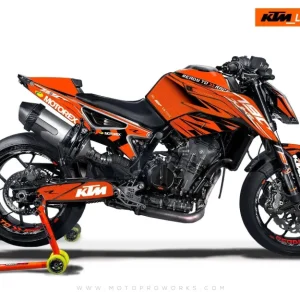 KTM 790/890 Duke GRAPHICS - "Vortex" (Oranje)