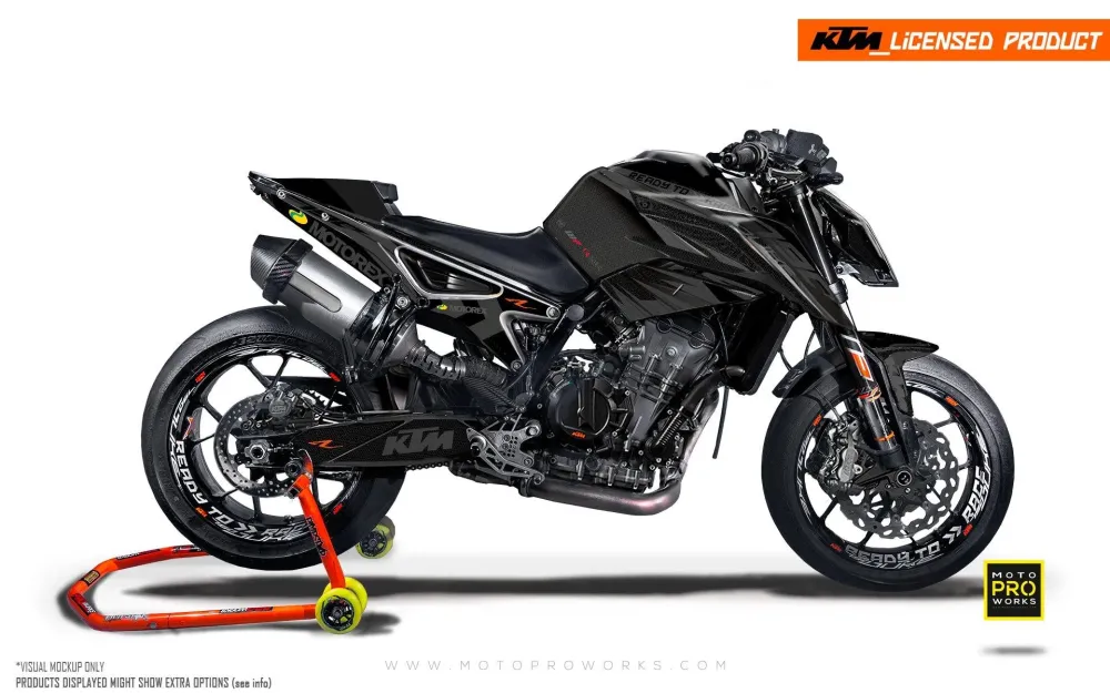 KTM 790/890 Duke GRAPHICS - "Vortex" (Zwart)