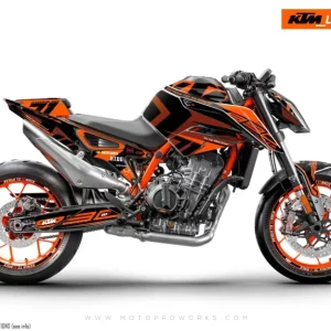 KTM 890 Duke R GRAPHICS - "Rasorblade" (Oranje)