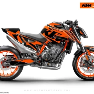 KTM 890 Duke R GRAPHICS - "Torque" (Oranje)