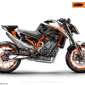 KTM 890 Duke R GRAPHICS - "Torque" (Wit/Zwart/Oranje)