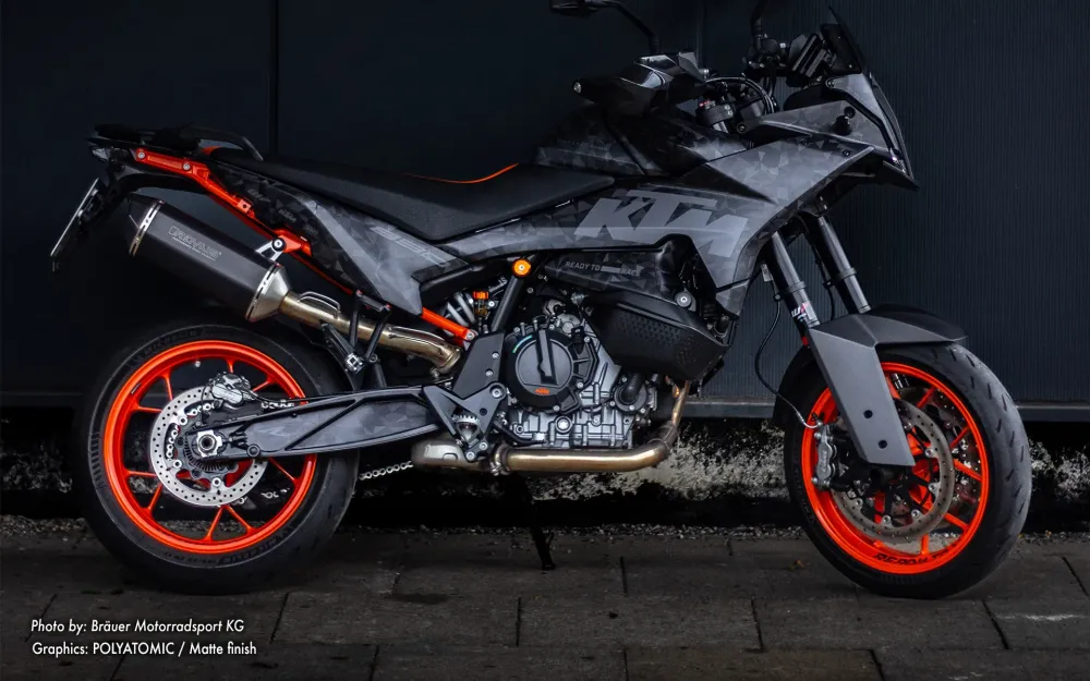 KTM 890 SMT GRAPHICS - "Polyatomic" (Stealth)