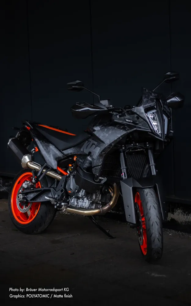 KTM 890 SMT GRAPHICS - "Polyatomic" (Stealth)
