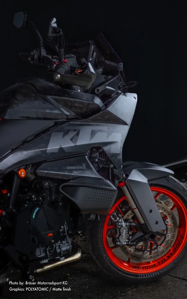 KTM 890 SMT GRAPHICS - "Polyatomic" (Stealth)