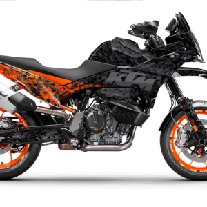 KTM 890 SMT GRAPHICS - "Polyatomic" (Zwart/Oranje)