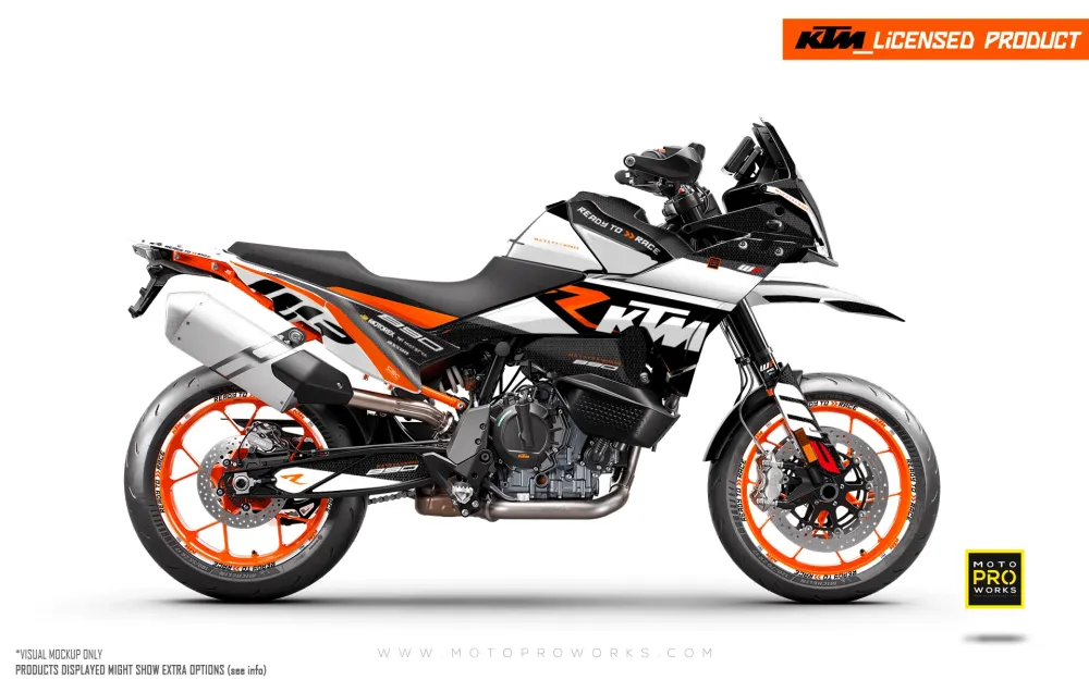 KTM 890 SMT GRAPHICS - "RR-Tech" (Wit)
